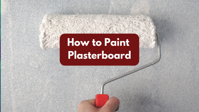 How to paint plasterboard