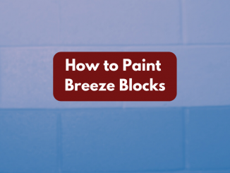 How to paint breeze blocks