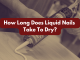 how long does liquid nails take to dry